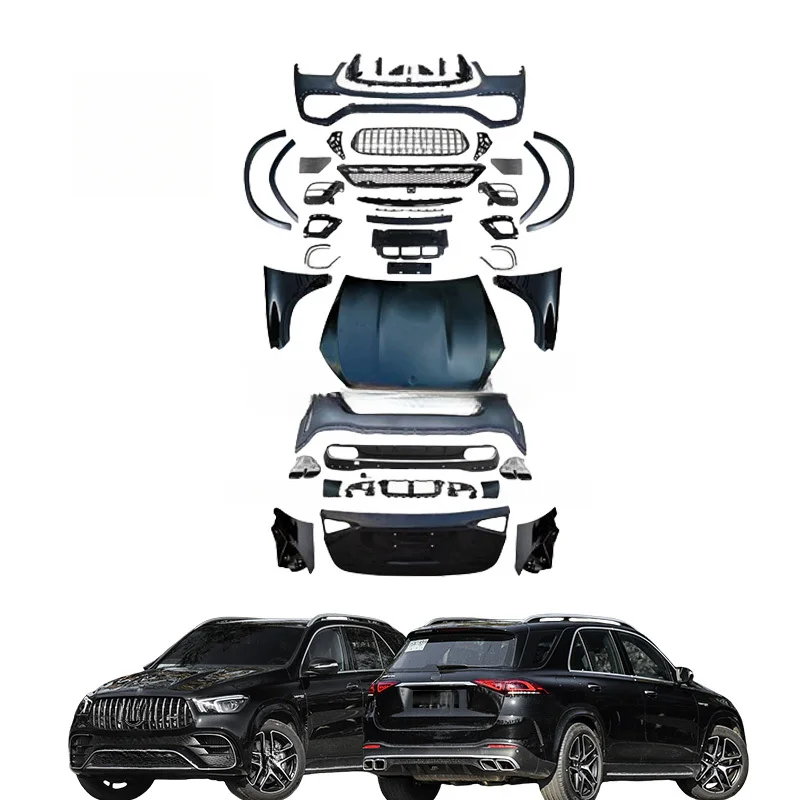 High Quality GLE63 Style Facelift Body Kit Fit For W166 ML Class ML250 ML350 ML400 ML550 Upgrade To W167 Bumper Headlights