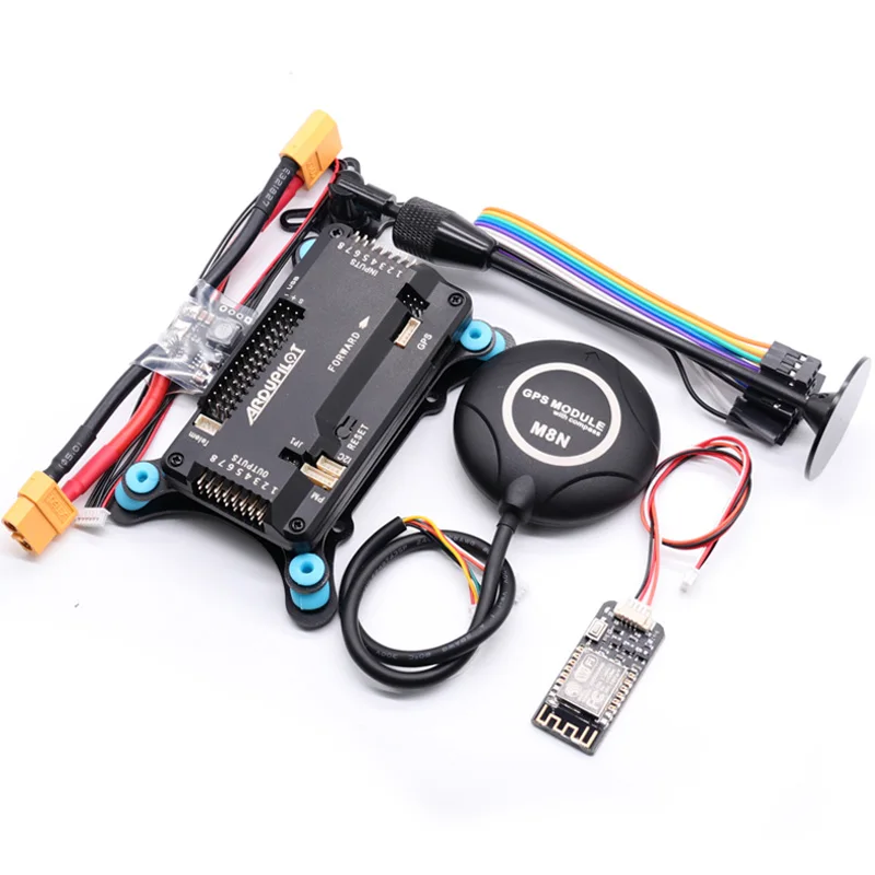 

APM2.8 APM 2.8 flight controller Ardupilot +M8N GPS built-in compass +gps stand+shock absorber for RC Quadcopter Multicopter