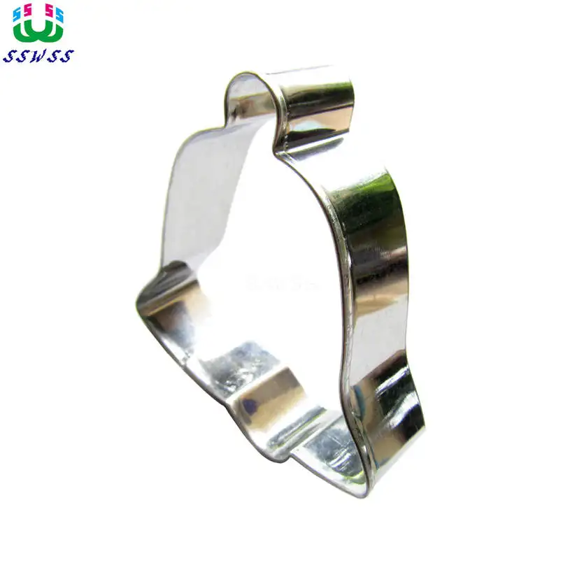 Anniversary Cake Biscuit Stainless Steel Baking Molds,School Bus The Small Bell Shaped Cake Decorating Fondant Cutters Tools