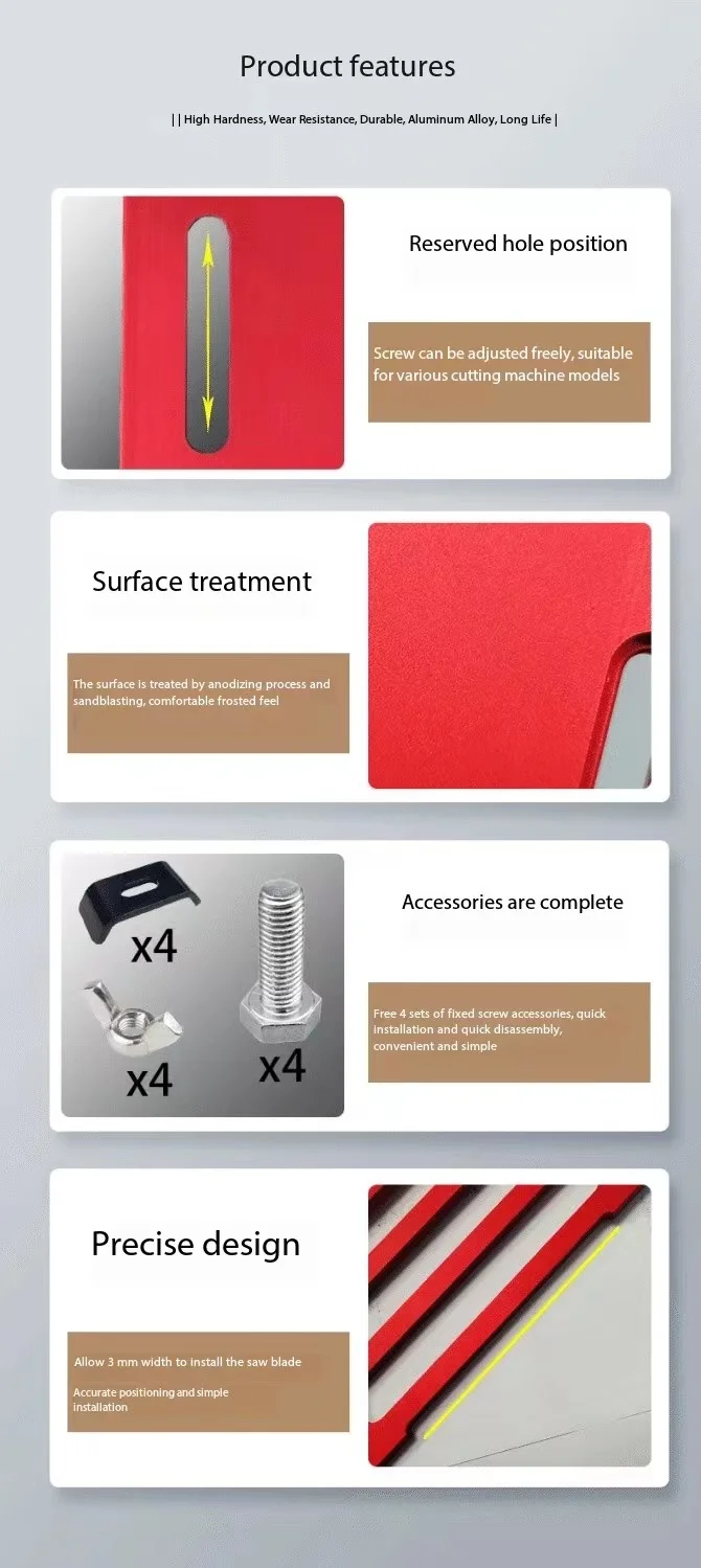 NUOVA Base per macchina da taglio Base in lega di alluminio Lavorazione del legno Macchina per marmo Punzonatrice Base per sega portatile Taglierina per tagliere