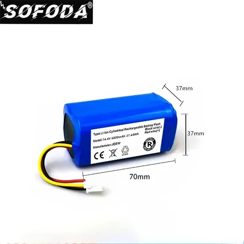 100%.Original.(For C30B).Battery.For.Lirctroux.C30B.Robot.Vacuum.Cleaner.14.4V. 2800mAh,/8800mAh/9900mAh/12800mah Lithium Cell