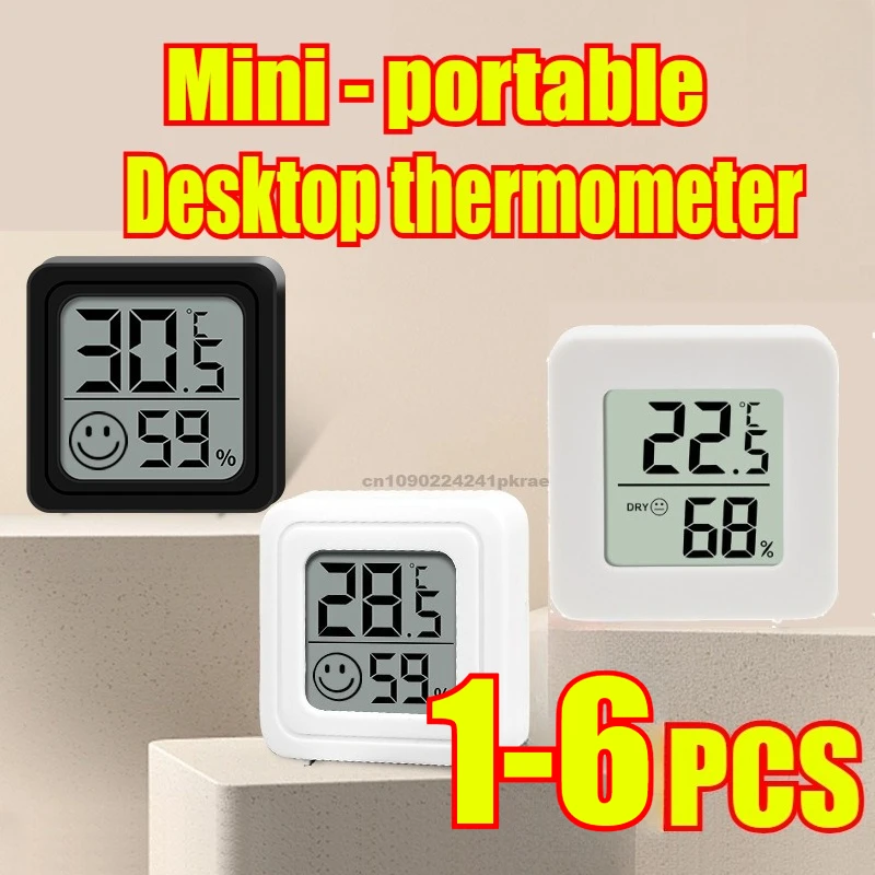 Termómetro digital Mini medidor de temperatura y humedad interior Medidor de dormitorio Pantalla electrónica portátil Humedad y temperatura