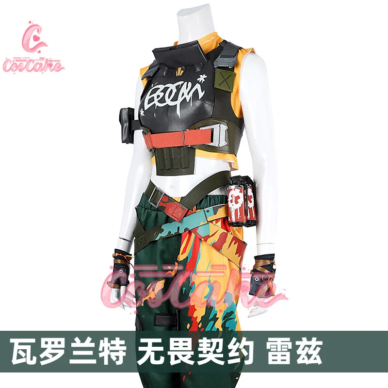 Coscake Valorant Raze Cosplay Costume Uniform Halloween Carnival Party Christmas Play Role Clothes Clothing for Women