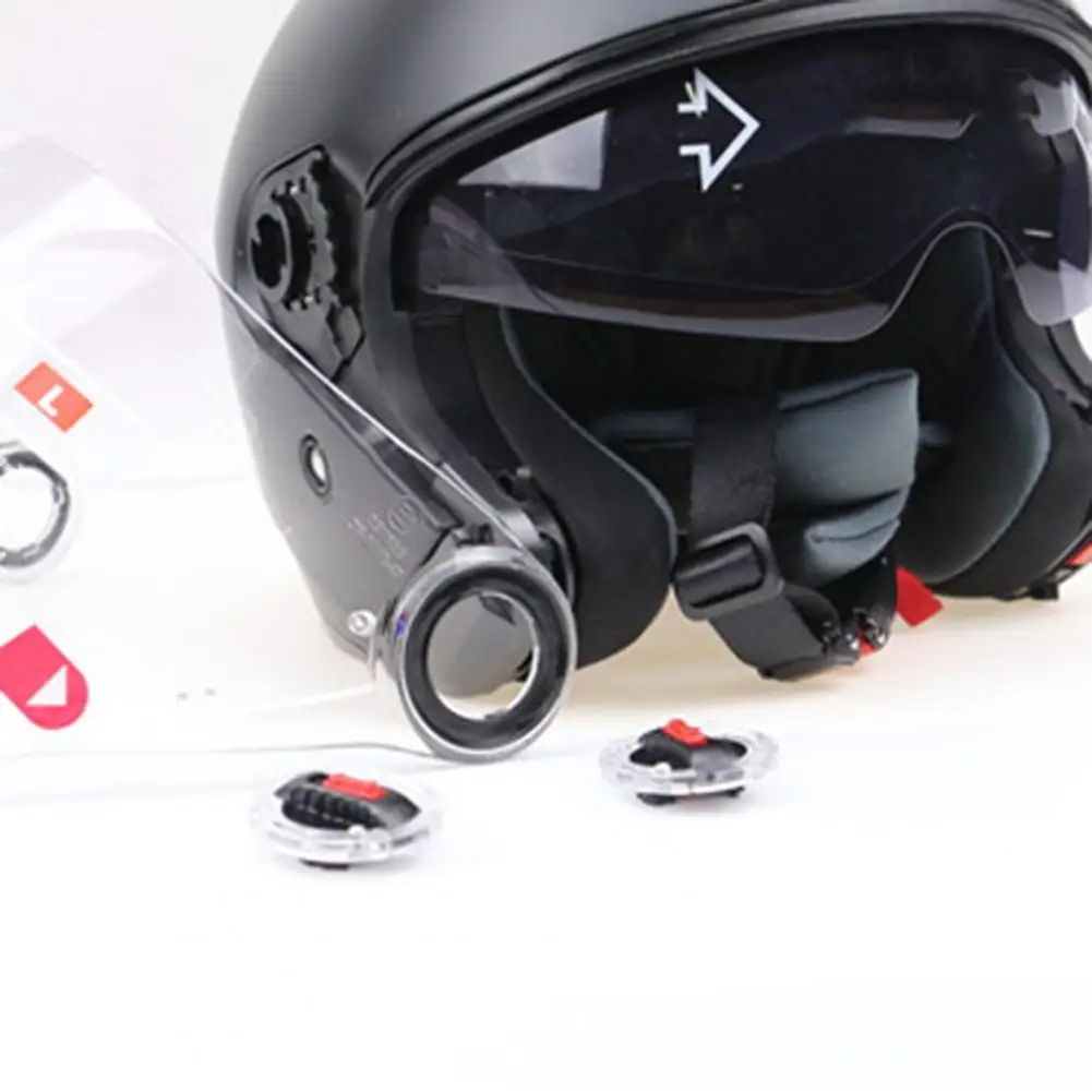 1 Pair  Helmet Visor Buckle Unique High Strength Helmet Visor Screws Lightweight Fixing Helmet Lens Buckle