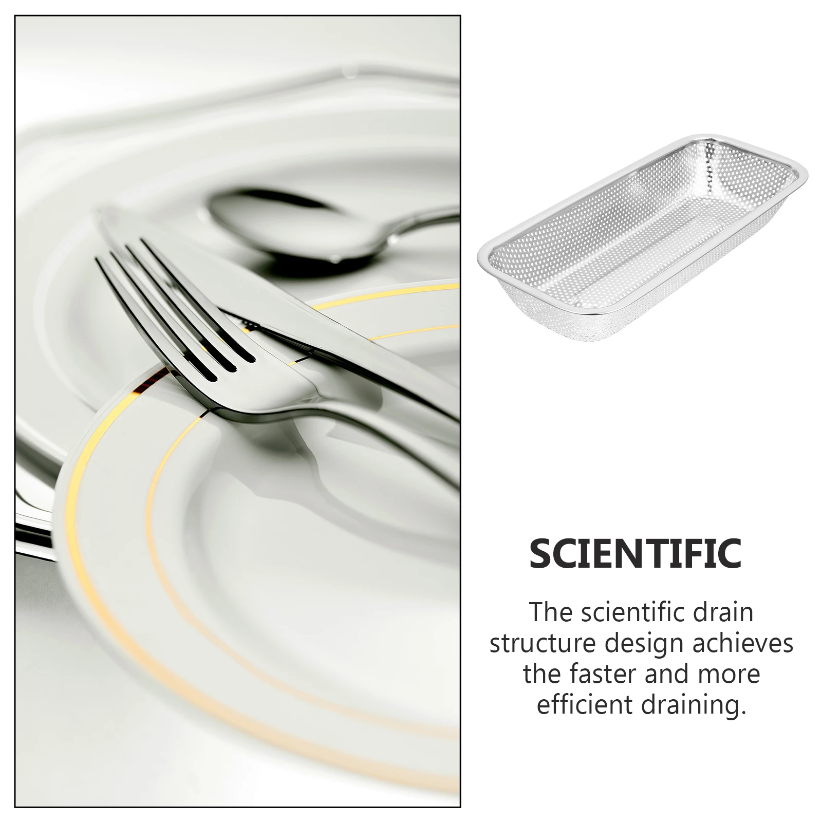 

Stainless Steel Drain Basket Kitchen Storage Fruit Vegetable Tableware Washing Container Household Filtering Strainer Baskets