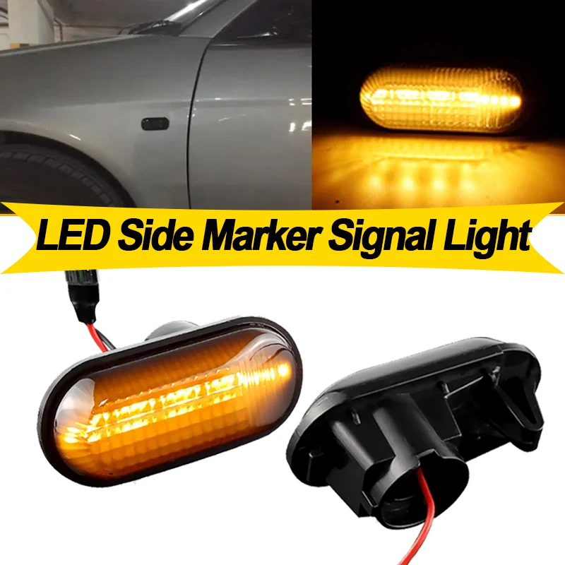 

2PCS For Honda CRX 1988-1991 S2000 AP1 AP2 S2K Prelude Civic LED Turn Signal Side Marker Lamp Light OEM:33851S2AJ02