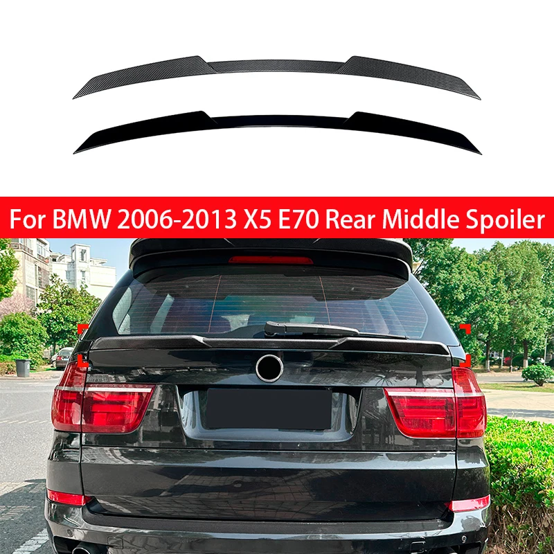 

For BMW X5 E70 2006 2007 2008 2009 2010 2011 2012 2013 High Quality ABS Car Rear Boot Middle Spoiler Wing