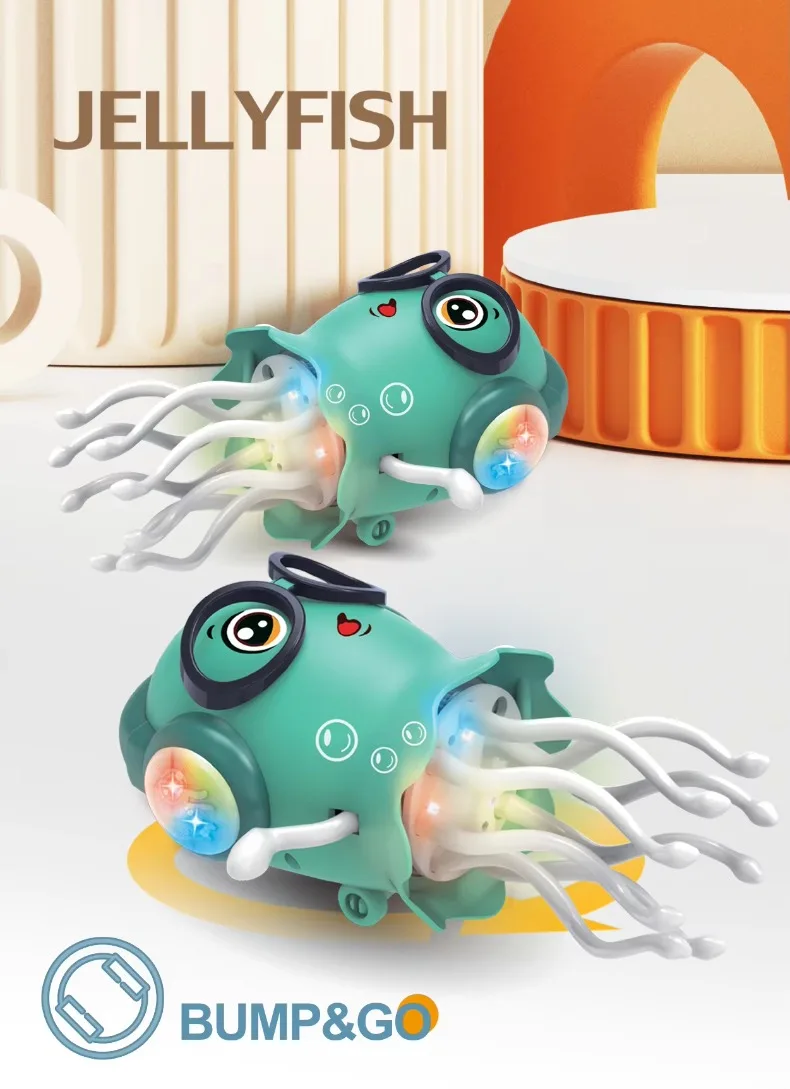 Elektrisches Tanz-Oktopus-Spielzeug für Kinder, automatische Erkennung, Vermeidung von Hindernissen, Krabbeln, elektronischer magischer Tanz, Quallen, Weihnachtsgeschenke – Detail 5