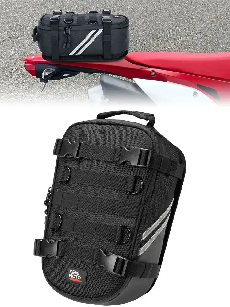 AliExpress KEMITOUR Motorcycle Rear Fender Tail Bag Dirt Bike Enduro Tool Roll Bags Universal for Adventure Off Road Bike Motocross Dual Sport Bag