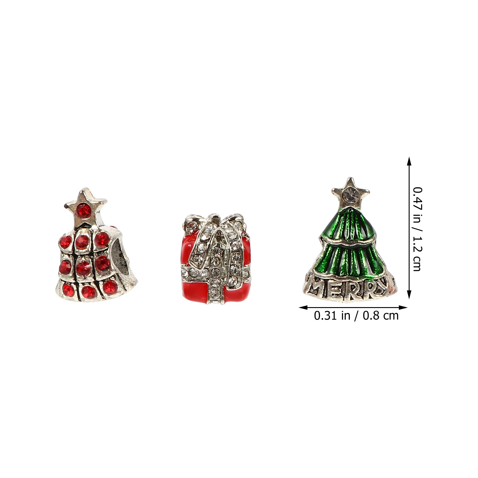 

12pcs Alloy Jewelry Making Accessories Christmas DIY Beads Child Craft Loose Charm Pendant Earrings Bracelet Necklace High