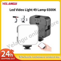 YELANGU Led Video Light 49 Lamp 6500K 5W Record Lighting Photographic Lighting Vlog Fill Light Record for DSLR Camera Smartphone