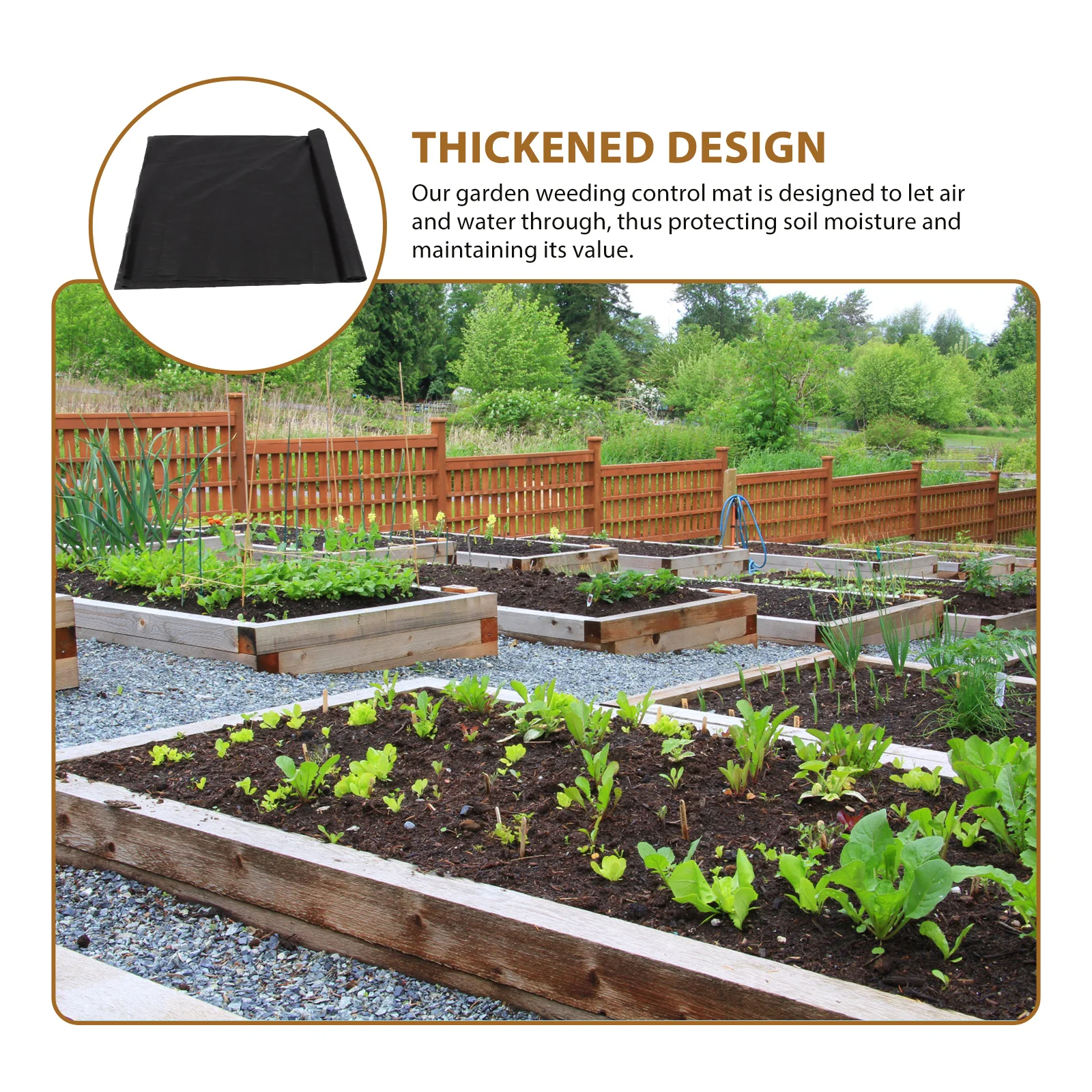 

Eco friendly Fabric Durable PE Material Ground Cover Gardening chard Tree Protector Prevent Weeds Growing Water