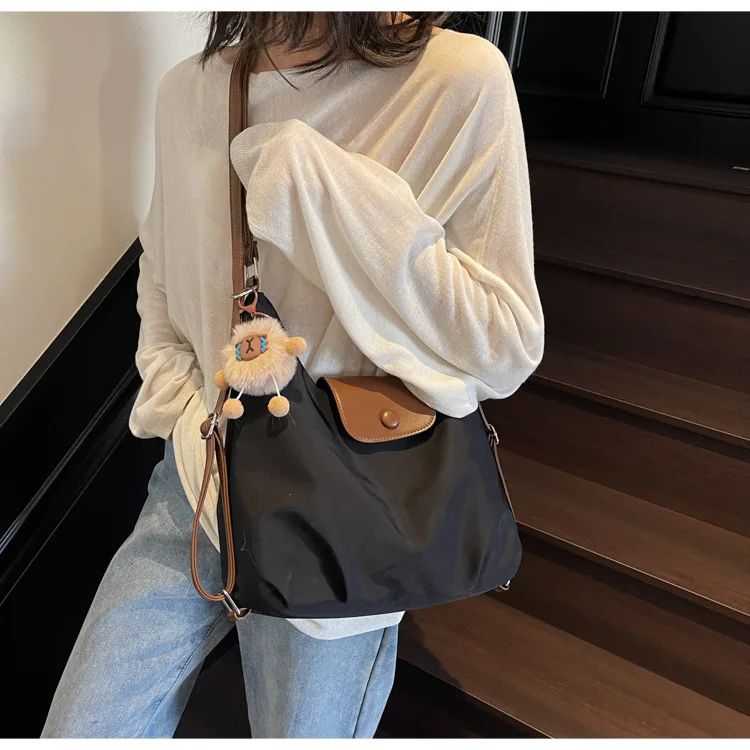 

‌2025 New Color Block Tote Bag for Women, Large Capacity Crossbody & Shoulder Bag - College, Work Commute Casual Backpack