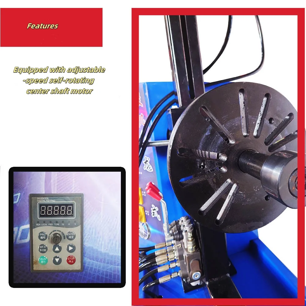 베스트셀러 신형 모터 스틸 림 수리 교정기 자동차 휠 림 롤러 스트레이트너