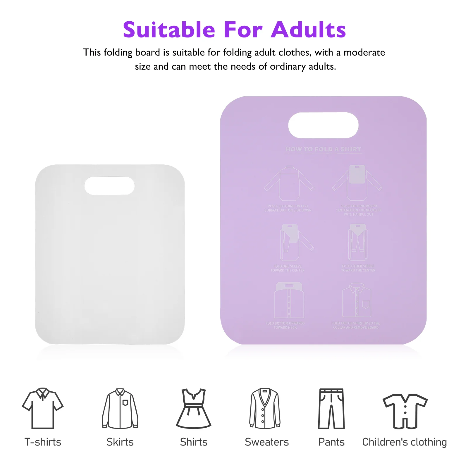 Shirt Map T-Shirt Plastic Map Kleding Map Planken Shirt Vouwplanken Voor Kinderen Volwassenen Kleding Vouwplank