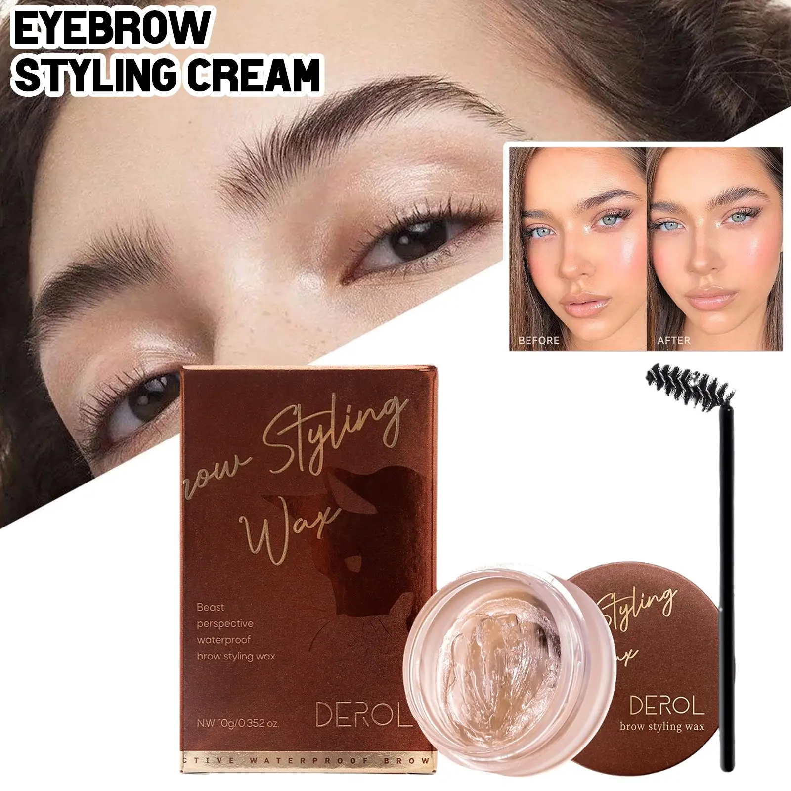 โปร่งใสคิ้ว Balm คิ้วจัดแต่งทรงผมสบู่ Brows Gel ผู้ให้บริการคิ้วสบู่ขี้ผึ้งสบู่แต่งหน้า Brow Sculpt Lift เครื่องสำอาง