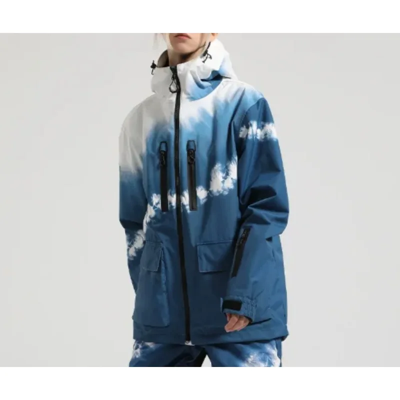 

Snow Ski Jacket for Men And Women Waterproof Windproof Professional Single Board Double Board Loose Warm Design