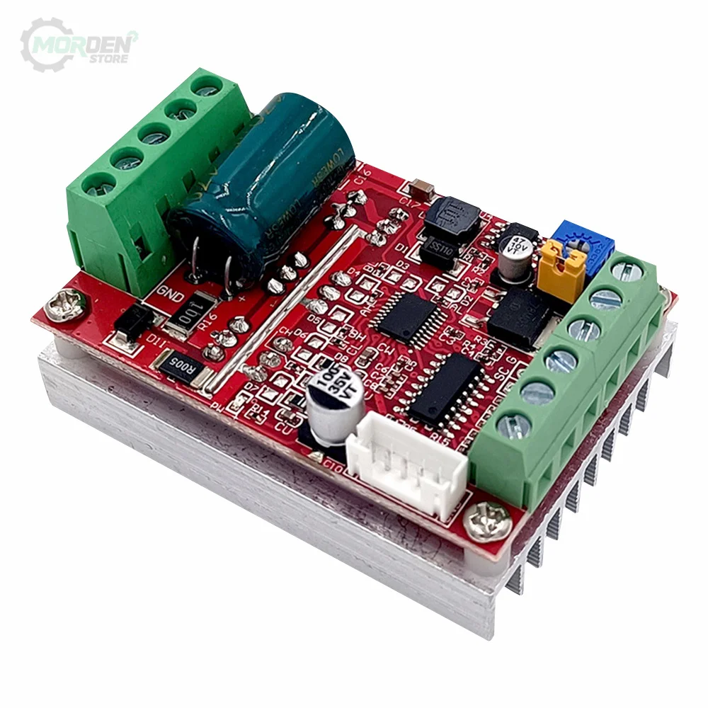 ZS-X11H 400W PWM 3 Phase DC 6-60V Brushless Motor Speed Controller Board PLC Motor Driver Hall 12V 24V 48V Single Capacitor