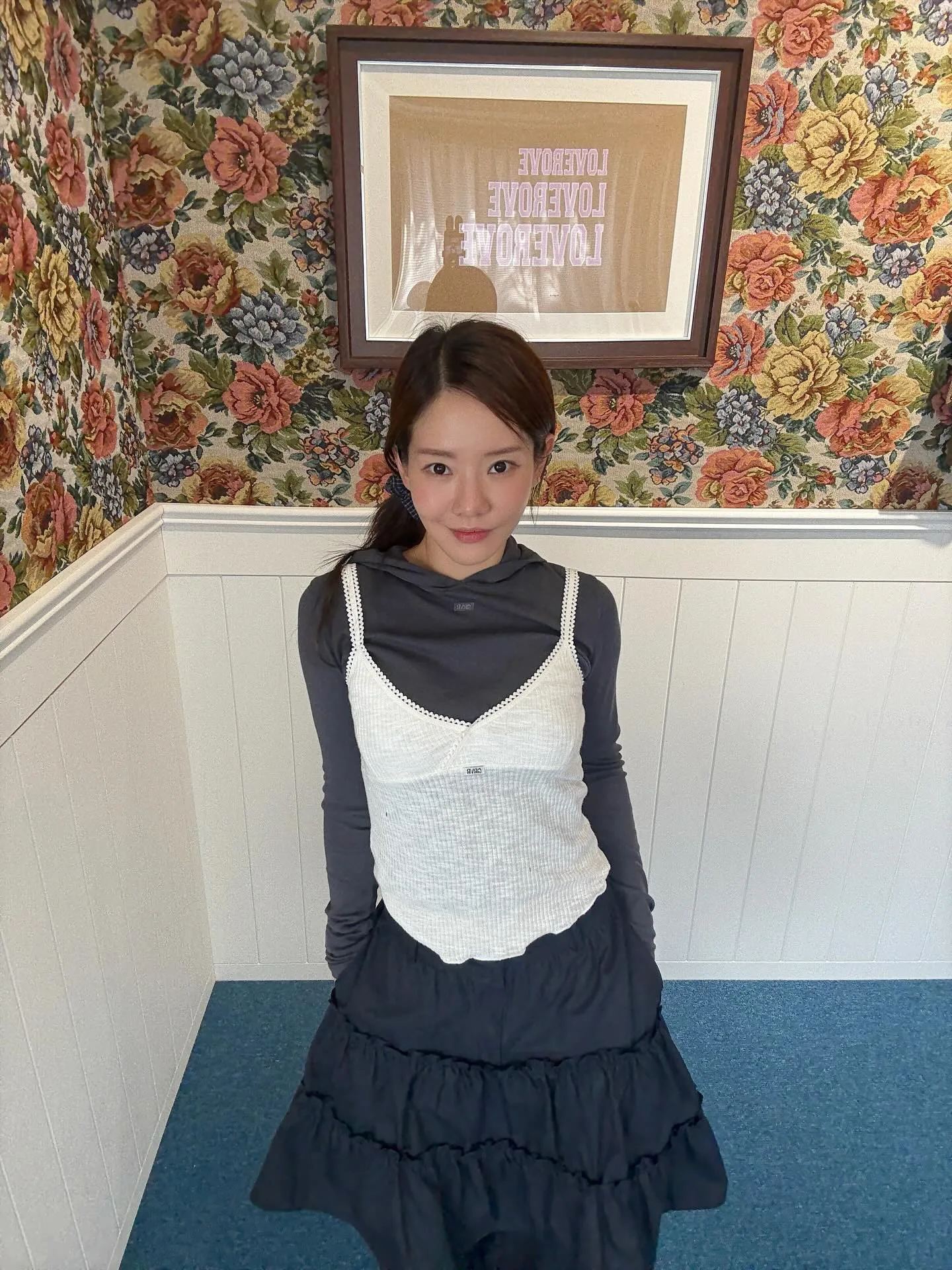 슬림핏 컬러 후드티 또는 스웨트 베이스 레이어 긴팔 기본 여성용 코튼 모달 탑