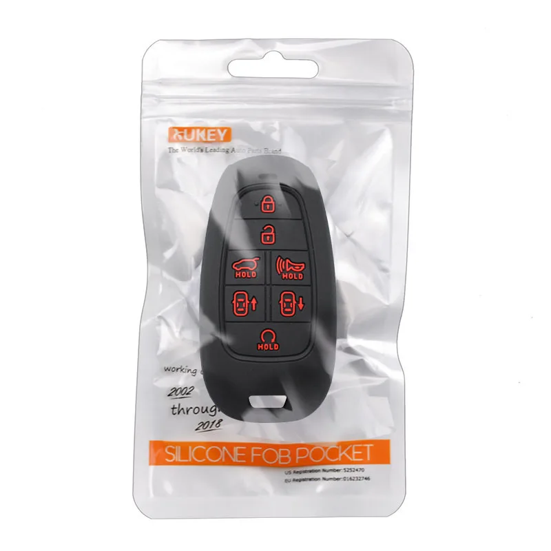 7 Button Silicone Car Key Case Cover Holder Shell Holder Protector For Hyundai Santa Fe Nexo Sonata Palisade Tucson Staria Loniq