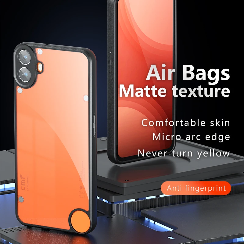 

For Nothing CMF Phone 2 Pro Case Luxury Frosted Skin-friendly Soft Edge Back Cover For Nothing CMF Phone 1 5G Bumper Funda