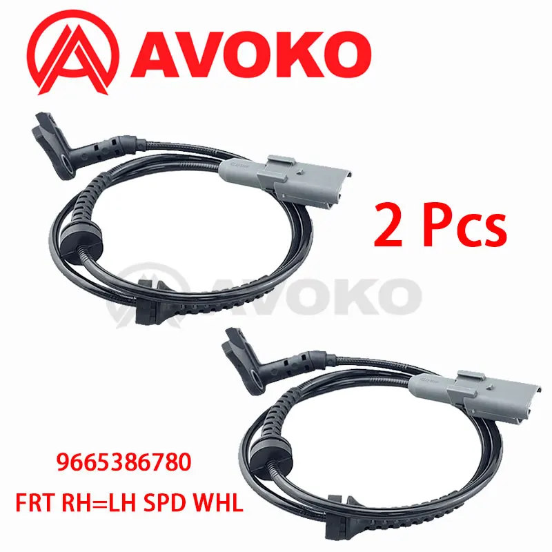 

1/2 Pcs ABS Wheel Speed Sensor Front RH LH 9665386780 For Peugeot 307 3008 308 5008 RCZ Citroen C4 DS4 DS5 96386487 96436596