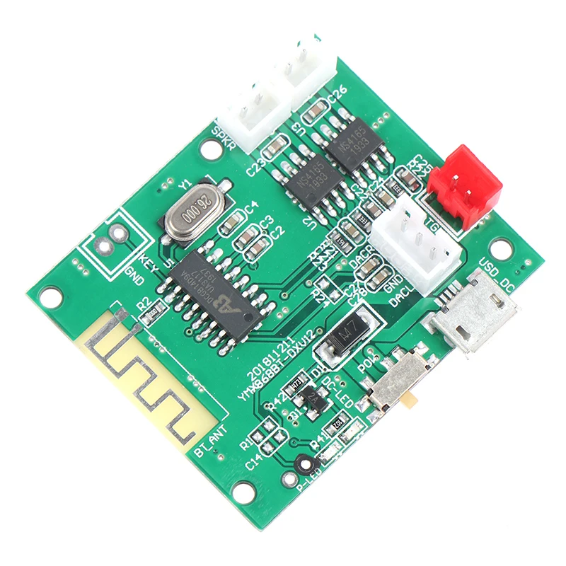 Bluetooth 5.0 Amplifier Board Mini 5W*2 Stereo Power Amp Decoder Audio Module