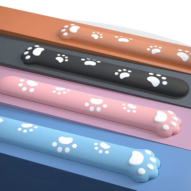 ที่วางมือคีย์บอร์ดกรงเล็บแมว, ผ้าฝ้ายซิลิโคนเมมโมรี่, แผ่นรองข้อมือเมาส์, ที่วางฝ่ามือแบบตั้งโต๊ะ