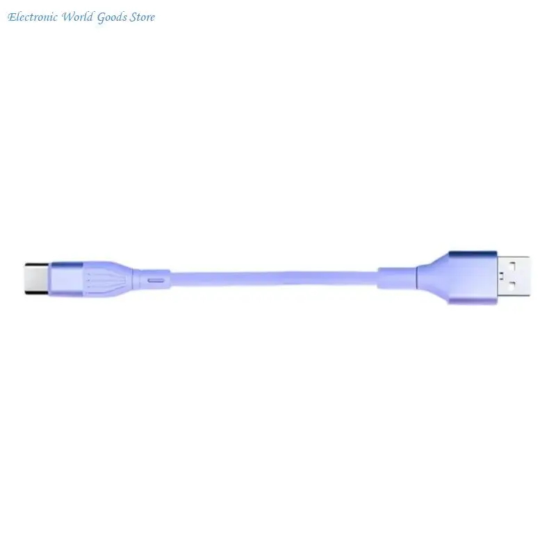 A3PD 15/30cm Short USB Type C Charging Cable Perfect For Power Adapters On The Go