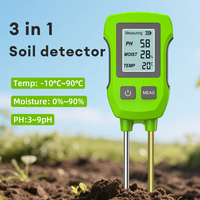 LCD Digital 3 in 1 Soil Tester Handheld Soil PH Meter High Accuracy PH Moisture Temperature Detector Flower Plant Soil Test