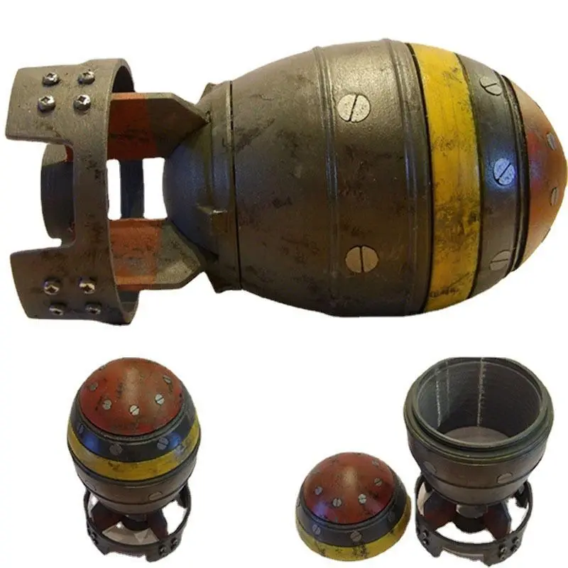 Nueva Mini caja de almacenamiento de bomba Nuke, estatuilla de resina Retro, decoración artesanal de arte de escritorio para el hogar, dormitorio, oficina, decoración de mesa