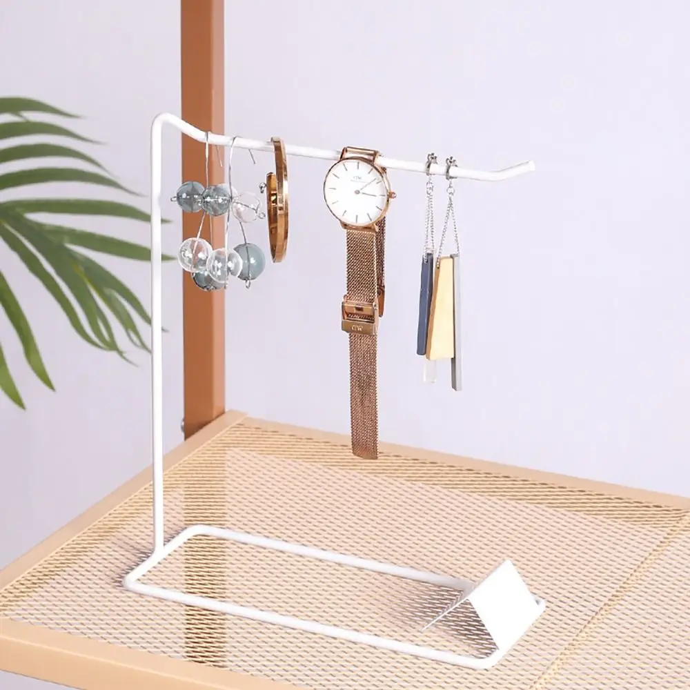 Keychain Bracelet Shelf Decorative Necklaces Easel Metal Creative Jewelry Collection Rack Multi-function Headphone Bracket