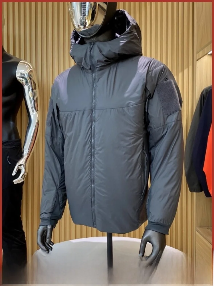 

Тактическая легкая зимняя куртка для мужчин, тонкое хлопковое стеганое пальто, уличное морозостойкое нейлоновое пальто на молнии