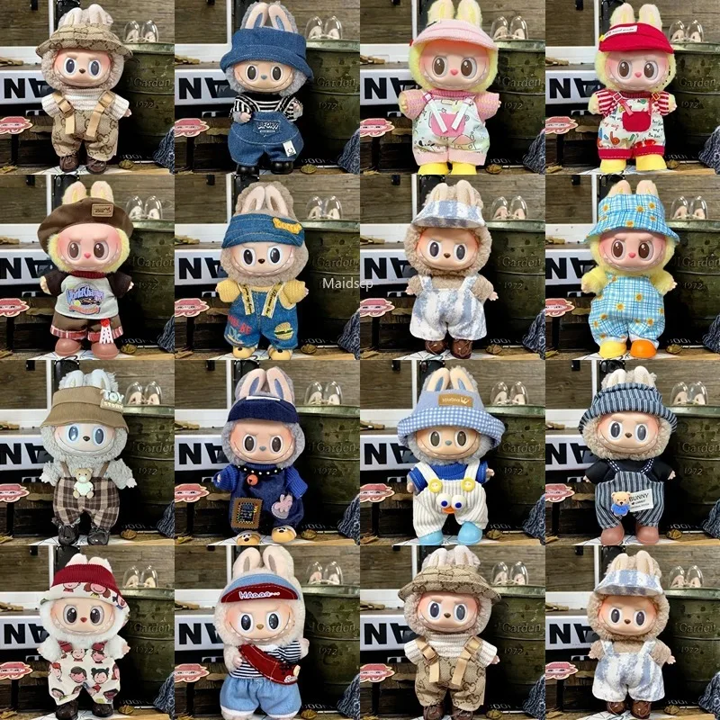 

For 15-17 Cm V1v2 Labubu Clothes Outfit Labubu Multiple Styles Clothing Accessories Gift