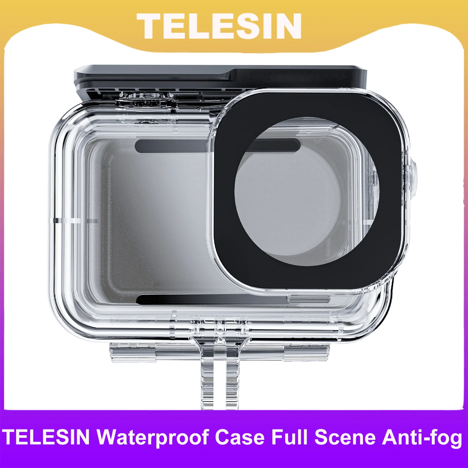 

TELESIN Waterproof Case Full Scene Anti-fog Underwater Tempered Glass Lens Diving Housing Cover for GoPro Hero 9 10 11 Black