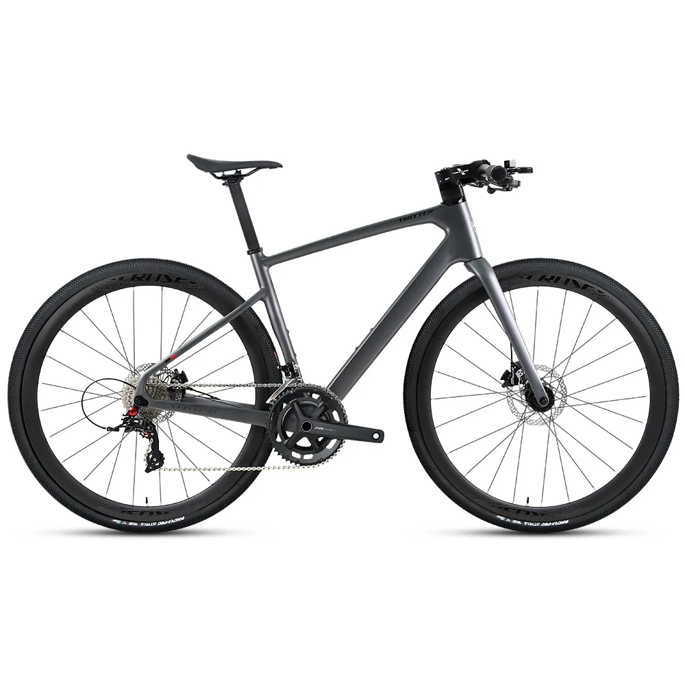 

GRAVEL-V1 Off-road Road Bike With 24-speed Oil Disc Brakes And Flat-handle Gravel Touring Bike