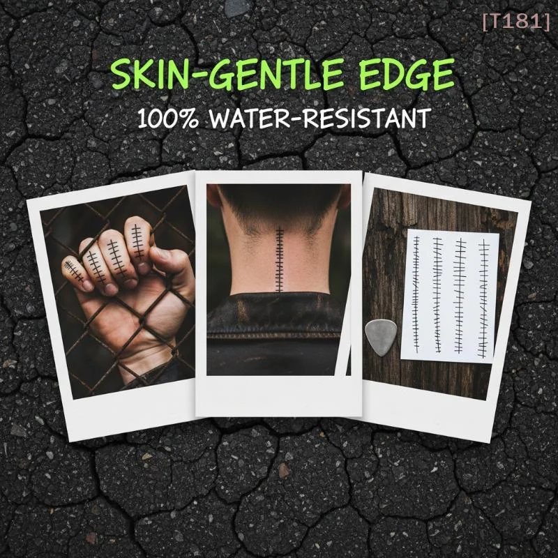 1 Sheet New Technology Magic Waterproof Semi Permanent Sticker Scar Temporary Tattoo For Daily Use