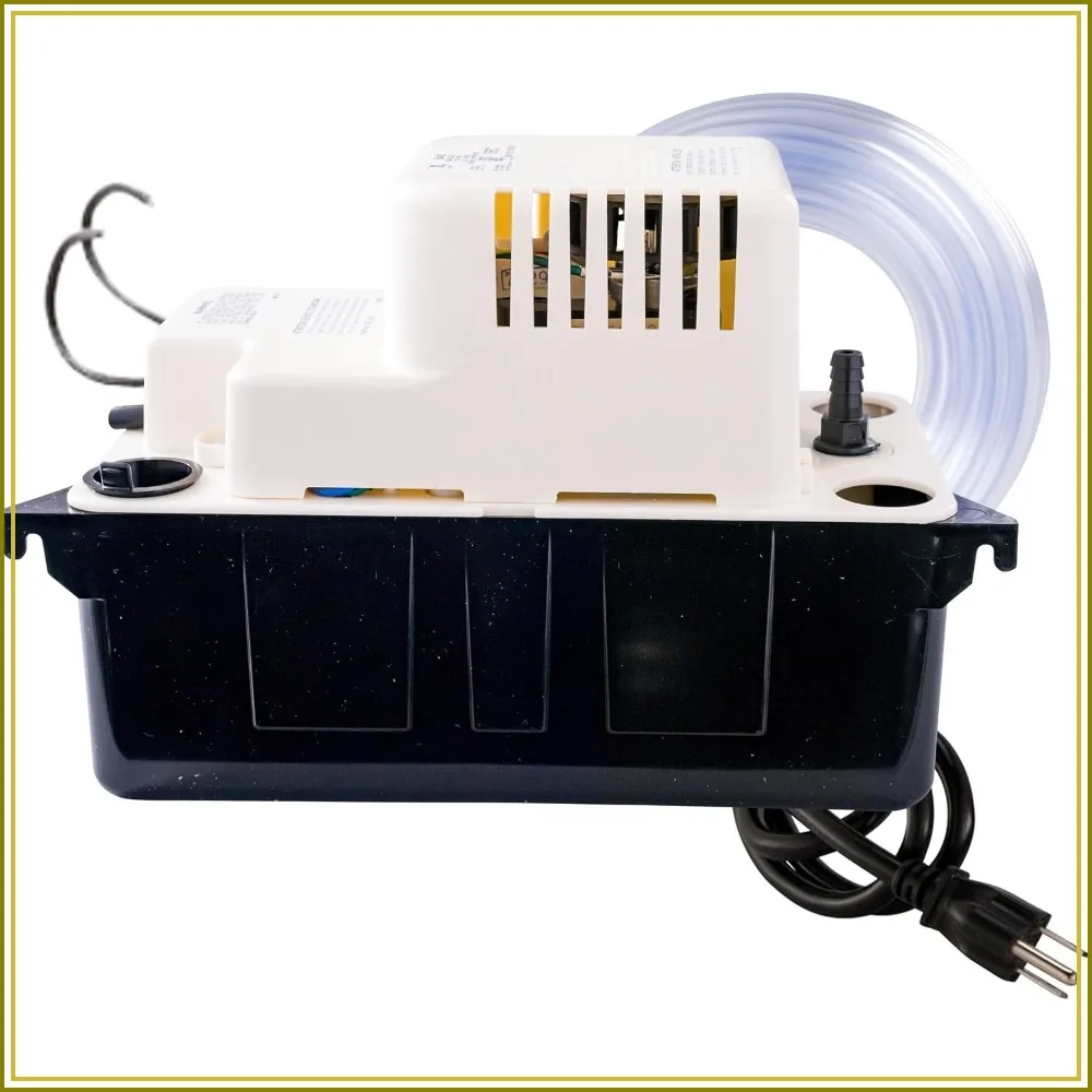 Automatic Condensate Removal Pump 65 GPH 115V for HVAC, Dehumidifier with Overflow Switch & 20ft Tubing