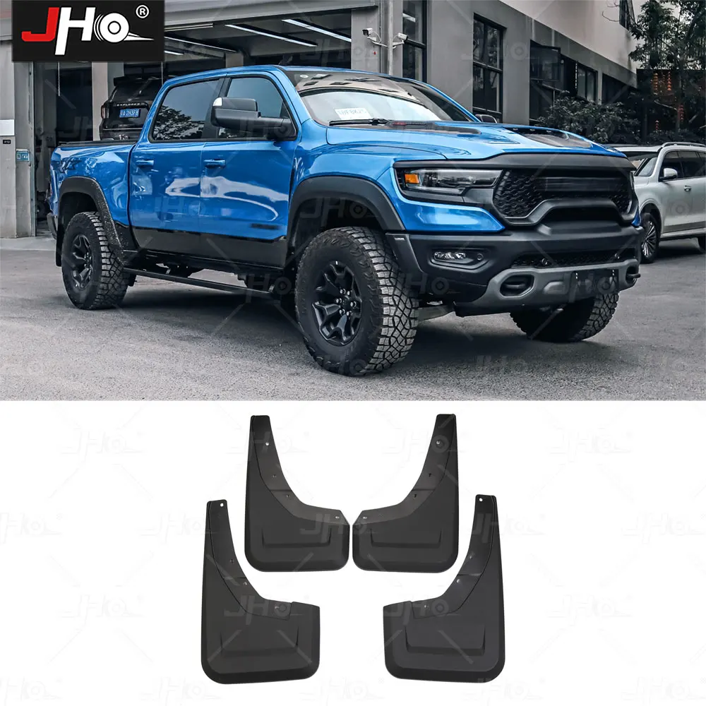 

JHO Mudguard Mud Flaps Splash Guards Wheel Fender Custom Fit For Dodge Ram 1500 TRX 2021 2022 2023 Exterior Accessories