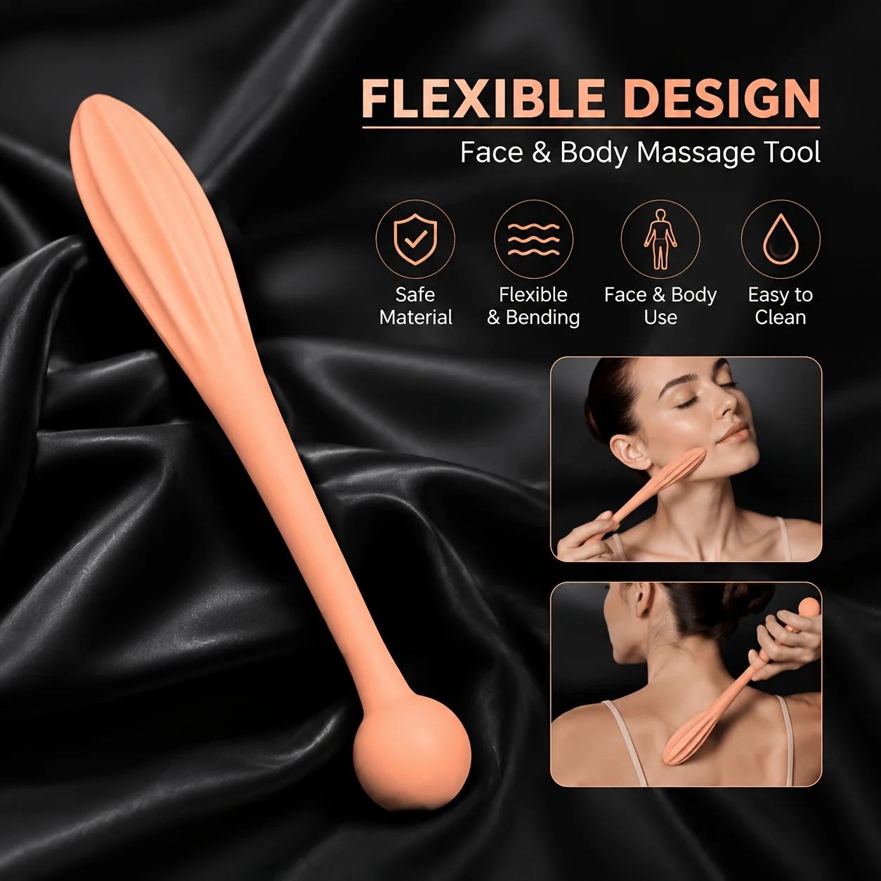Flexible Design Home Multifunctional Beauty Massage Stick Lifts Muscles Tightens Skin and Relaxes Muscles for Home Massage
