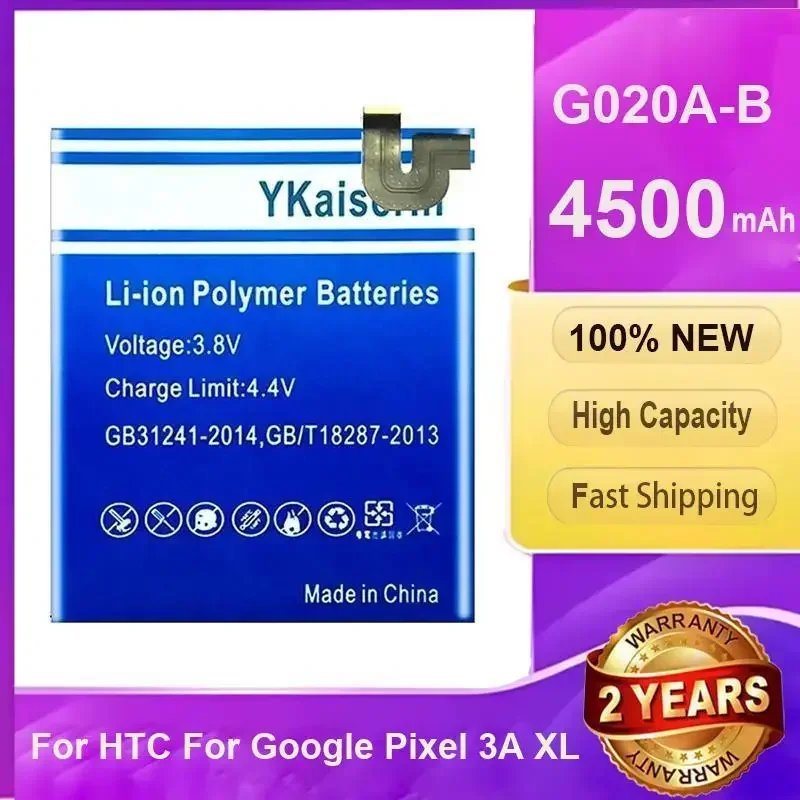 4500mAh YKaiserin Replacement Battery G020A-B for HTC Google Pixel 3A XL batteria