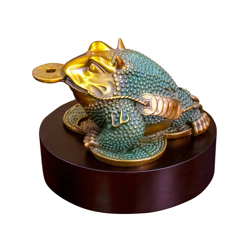 

Китайские медные изделия ручной работы, привлечение богатства и сокровища, Золотая жаба, украшение для рабочего стола, украшение для офиса