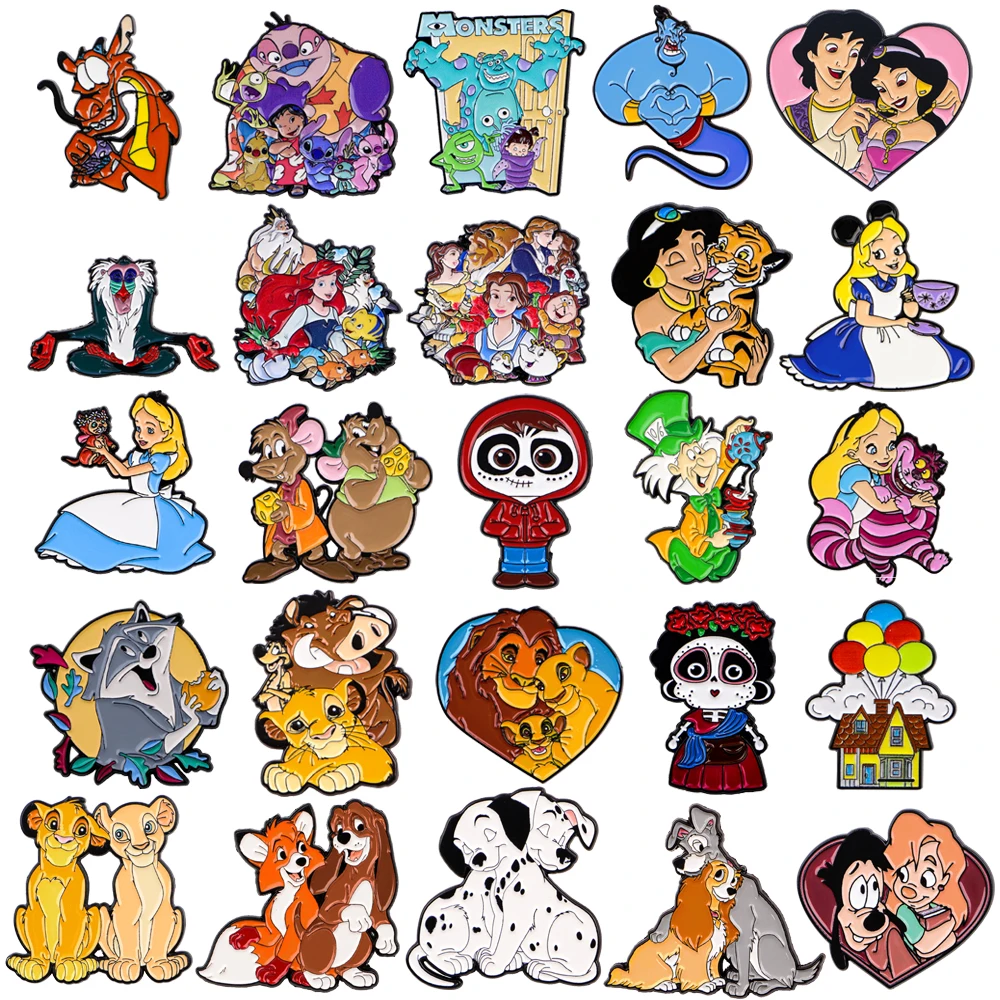

Cartoon Classic Movie Monsters Soft Enamel Pin Children Brooch for Clothes Badges on Bags Lapel Pins for Backpack Cute Jewelry