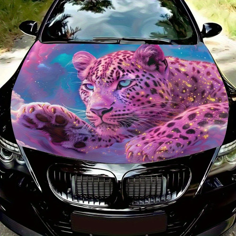 

Розовая пантера, наклейки на крышку двигателя автомобиля, декоративные царапины, виниловые наклейки, аксессуары для автозапчастей