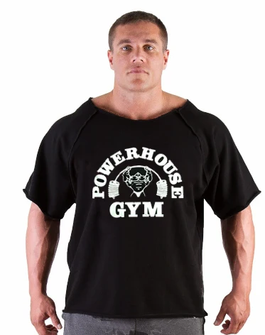 Men\'s T Shirts Fitness Men Bodybuilding Shirt Batwing Sleeve Rag shirt Gym Fitness Muscle Running T shirt