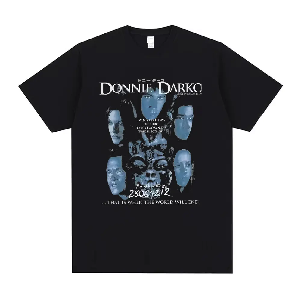 

Movie Donnie Darko That Is When The World Will End T-shirt Men Women Casual Cotton Vintage T Shirt Men's Gothic Oversized Tshirt