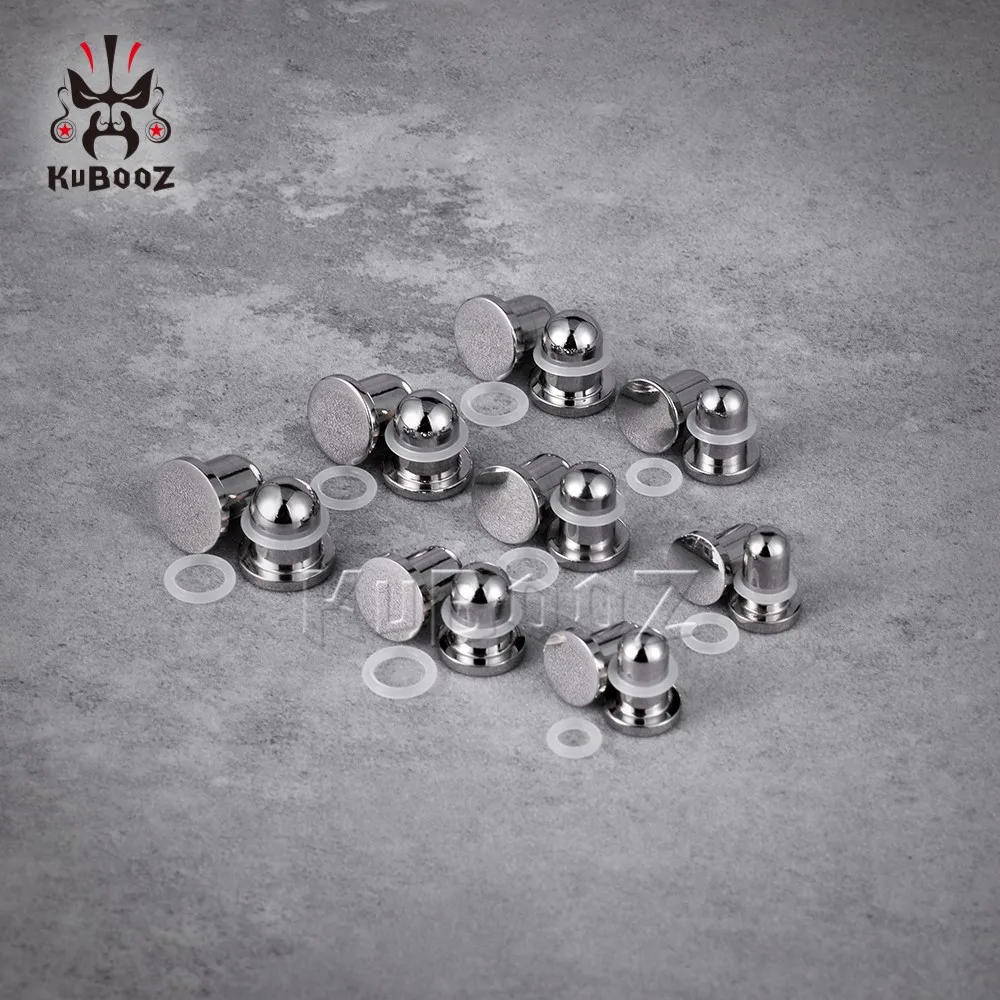 KUBOOZ Small Size Ear Expander Tunnels Plugs Surgical Steel Gauges Earrings Body Piercing 2PCS