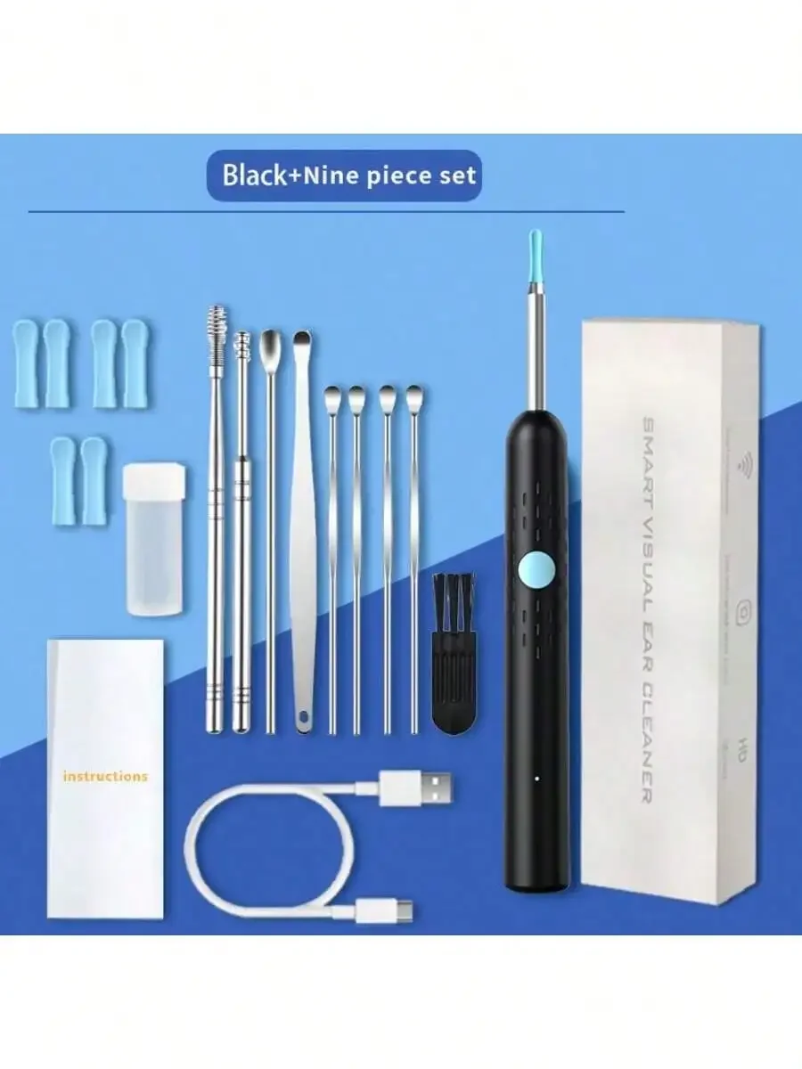 

This Smart, Ultra-High-Definition, Wireless Ear Cleaning Tool With A Built-In Light And Display Is A Visual Ear Pick With Ultra-
