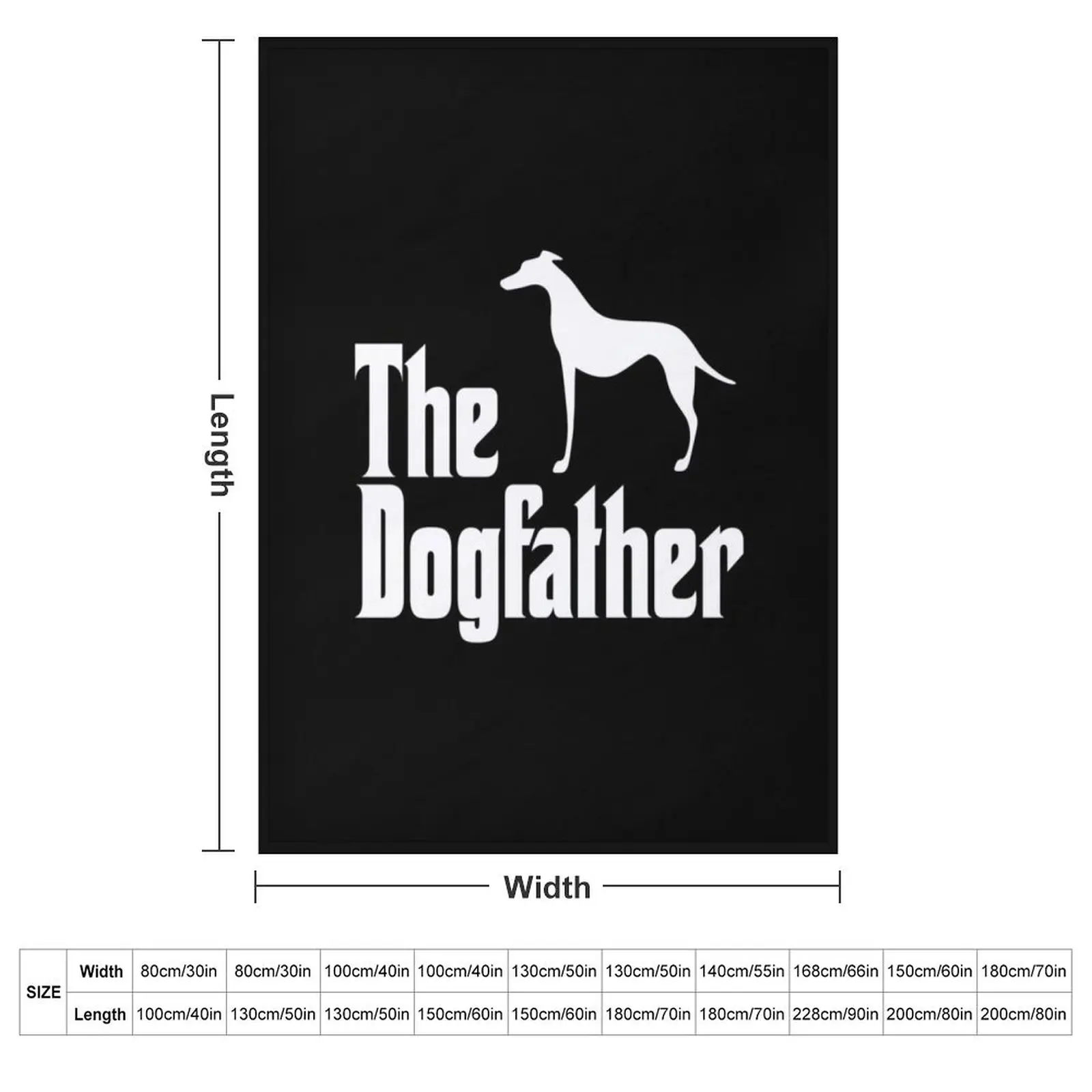 The Dogfather Greyhound Movie Funny Quote Throw Blanket Large Weighted Luxury St Luxury Thicken Soft Big Blankets