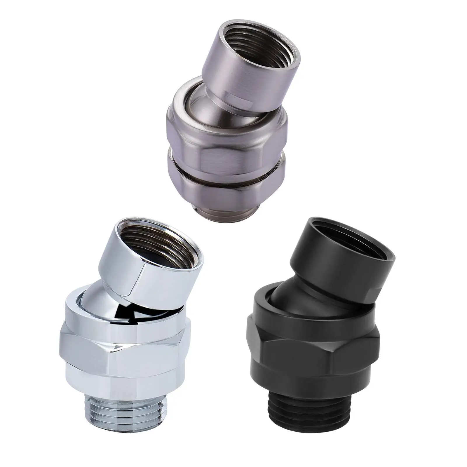 Shower Nozzle Swivel Joint Direct Installation Reliable Universal Wall Mounted Adjustable Joint for Kitchen Household Bathroom